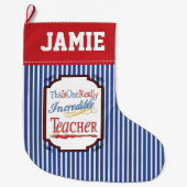 Dit is een ongelooflijke schenker grote kerstsok (Voorkant)