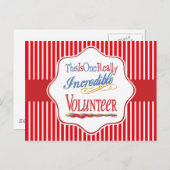 Dit is een ongelooflijke vrijwilligerscadeau briefkaart (Voorkant / Achterkant)