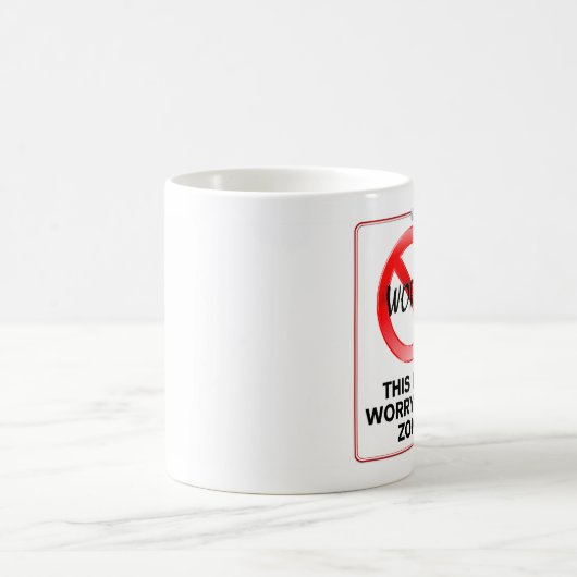 Dit is een onrustbarende zone! koffiemok (Center)