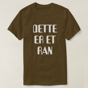 Dit is een overval in Noors bruin T-shirt