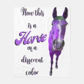 Dit is een paard van een ander kleurenPaars Fleece Deken (Voorkant)