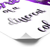 Dit is een paard van een ander kleurenPaars Foto Afdruk (Hoek)