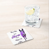 Dit is een paard van een ander kleurenPaars Kartonnen Onderzetters (Insitu)