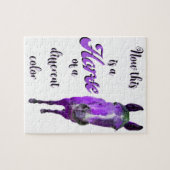 Dit is een paard van een ander kleurenPaars Legpuzzel (Horizontaal)