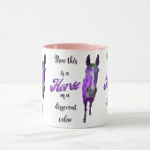 Dit is een paard van een ander kleurenPaars Mok (Midden)