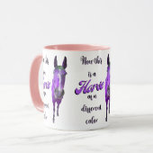 Dit is een paard van een ander kleurenPaars Mok (Voorkant links)