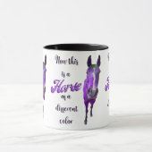 Dit is een paard van een ander kleurenPaars Mok (Midden)