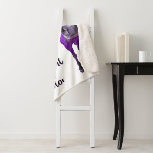 Dit is een paard van een ander kleurenPaars Sherpa Deken (In situ)