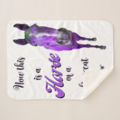 Dit is een paard van een ander kleurenPaars Sherpa Deken (Voorkant (horizontaal))