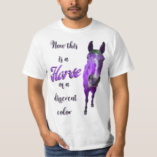 Dit is een paard van een ander kleurenPaars T-shirt