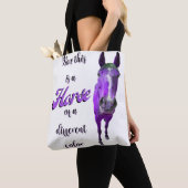 Dit is een paard van een ander kleurenPaars Tote Bag (Dichtbij)