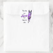 Dit is een paard van een ander kleurenPaars Vierkante Sticker (Tas)