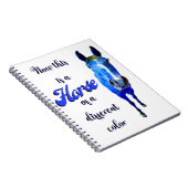 Dit is een paard van een andere kleur in blauw notitieboek (Rechterzijde)