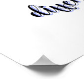 Dit is een paard van een andere kleur in blauw poster (Hoek)