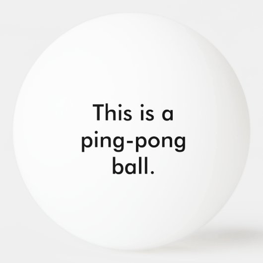 Dit is een Ping-Pong Ball - Staat de Duidelijke Hu (Voorkant)