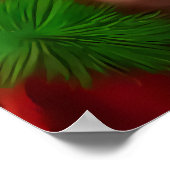 Dit is een portret van de kerstman | AI Art. Poster (Hoek)