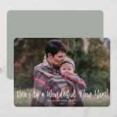 Dit is een prachtige nieuwjaarsfoto feestdagenkaart (Voorkant / Achterkant)