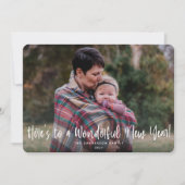 Dit is een prachtige nieuwjaarsfoto feestdagenkaart (Voorkant)