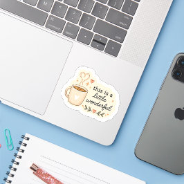 Dit is een Prachtige Sticker – Cozy Coffee A