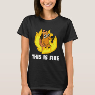 Dit is een prima dog internetthema branden t-shirt