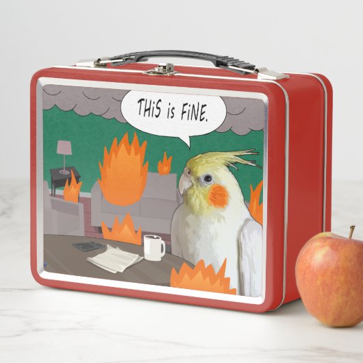 Dit is een prima thema Funny Cockatiel Chaotic Hom (In situ)