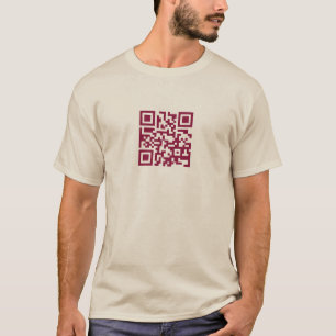 dit is een QR-code... donkere frambozen T-shirt