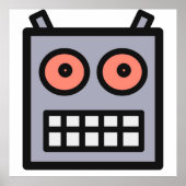 Dit is een robotkop poster (Voorkant)