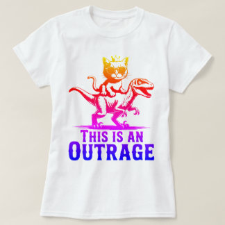 Dit is een schandalig katrijdende dinosaurus T-shi T-shirt