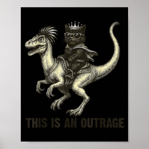 Dit Is Een Schandalige Grappige Prinses Kat Die Op Poster
