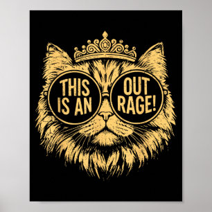 Dit Is Een Schandalige Kat Meme Grappige Sarcastis Poster
