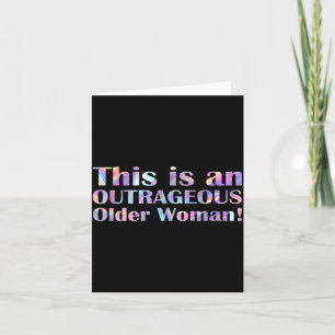Dit Is Een Schandalige Oudere Vrouw Leeftijd Humor Kaart