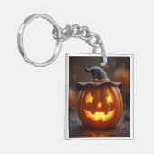 Dit is een schattig en uniek ontwerp met een heks sleutelhanger (Voorkant Links)