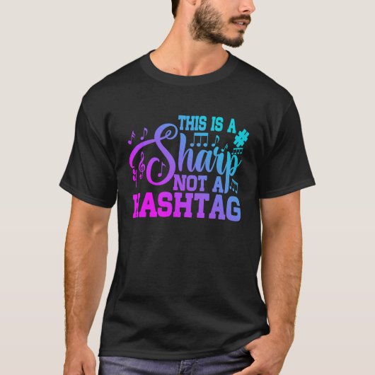 Dit is een scherp, geen hashtag t-shirt (Voorkant)