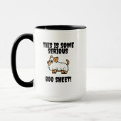 Dit is een serieuze Boo Sheet Funny Dog Mok (Links)