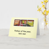 Dit is een slechte vader! kaart (Gele Bloem)