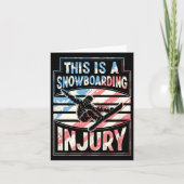 Dit is een snowboardblessure kaart (Voorkant)