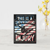 Dit is een snowboardblessure kaart (Gele Bloem)