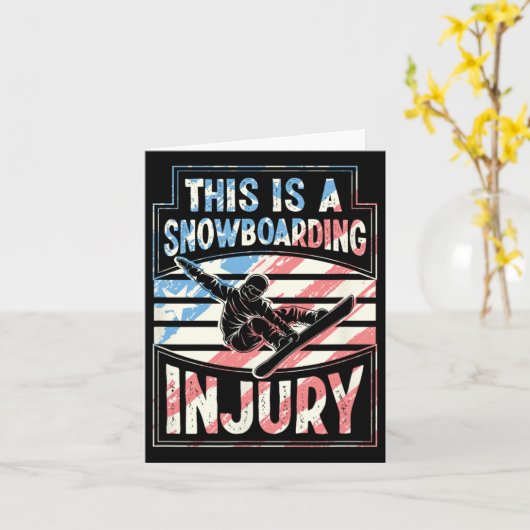 Dit is een snowboardblessure kaart (Gele Bloem)