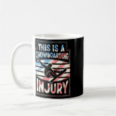 Dit is een snowboardblessure koffiemok (Links)