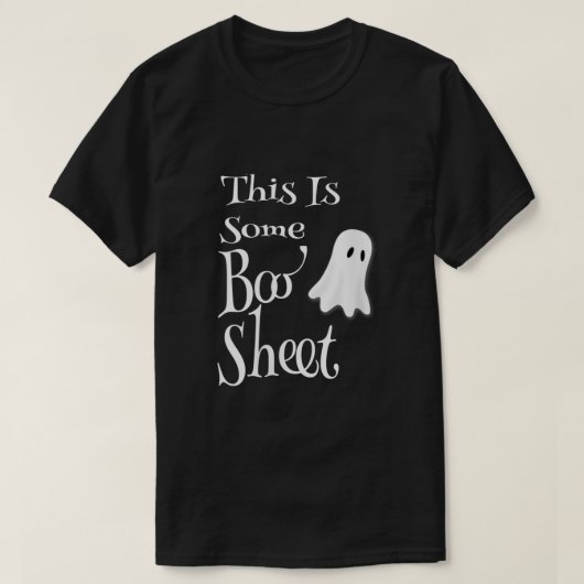 Dit is een soort boe-blad funny Halloween Pun T-shirt (Design voorkant)