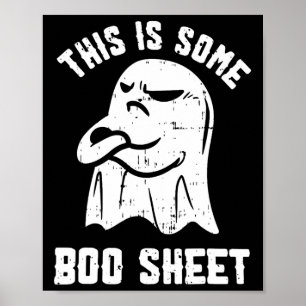 Dit is een soort Boo Sheet Halloween Ghost Funny M Poster