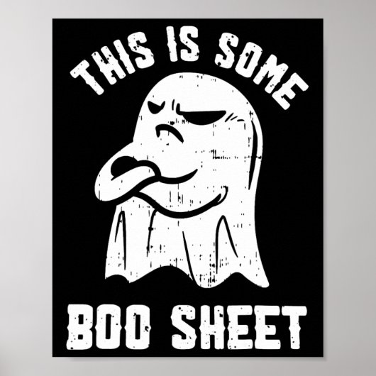 Dit is een soort Boo Sheet Halloween Ghost Funny M Poster (Voorkant)