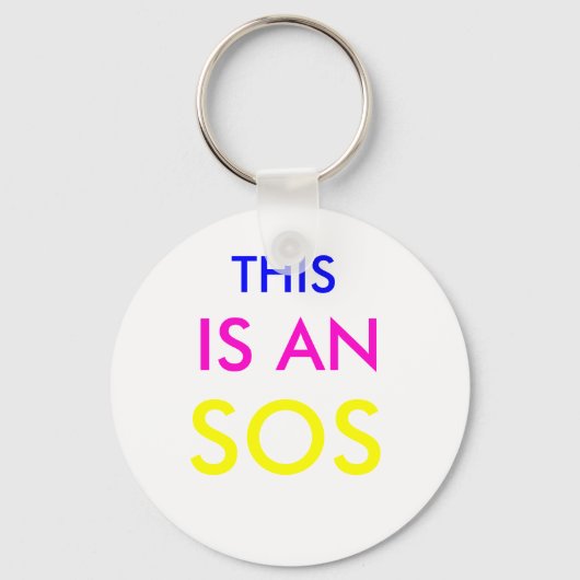 DIT IS EEN, SOS SLEUTELHANGER (Voorkant)