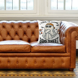 Dit is een spookachtig decor van een boekenblad kussen