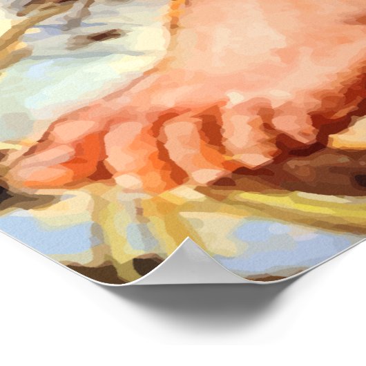 Dit is een stevige voet — Voorkom het! Poster (Hoek)