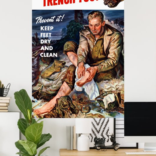 Dit is een stevige voet — Voorkom het! Poster (Thuiskantoor)