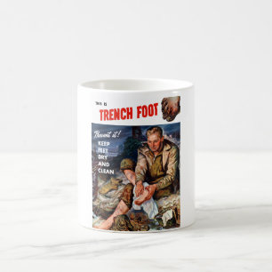 Dit is een stevige voet — voorkomen! koffiemok