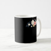 Dit is een stoere oude brede lijkt op bloemen koffiemok (Voorkant rechts)