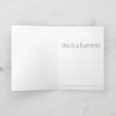 "Dit is een stommiteit" grappig Wenskaart Feestdagen Kaart (Binnen)