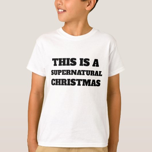 Dit is een supernatuurkerst t-shirt (Voorkant)